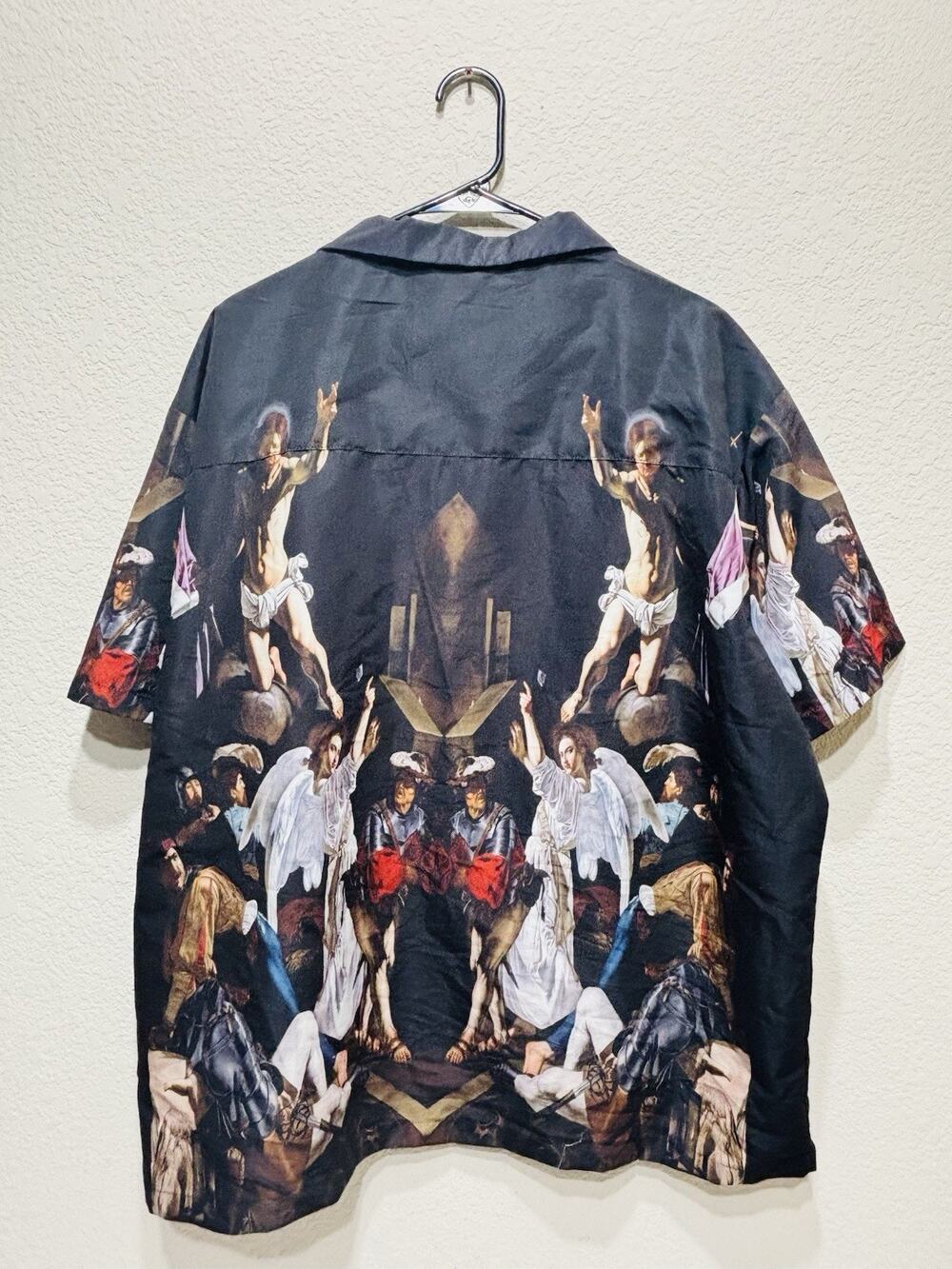 Rebel Vengeance Baroque Painting Shirt Xxl Black